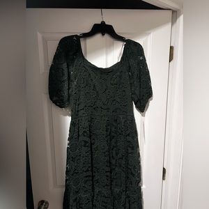 Nanette Lepore Green Lace Dress